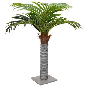 vidaXL Sztuczna palma 6 liści 100 cm zielona