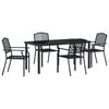 vidaXL Zestaw do jadalni w ogrodzie 5 pcs Antracyt
