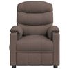 vidaXL Elektryczny fotel masujący, taupe, tkanina