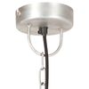vidaXL Industrialna lampa wisząca, 25 W, srebrna, okrągła, 42 cm, E27