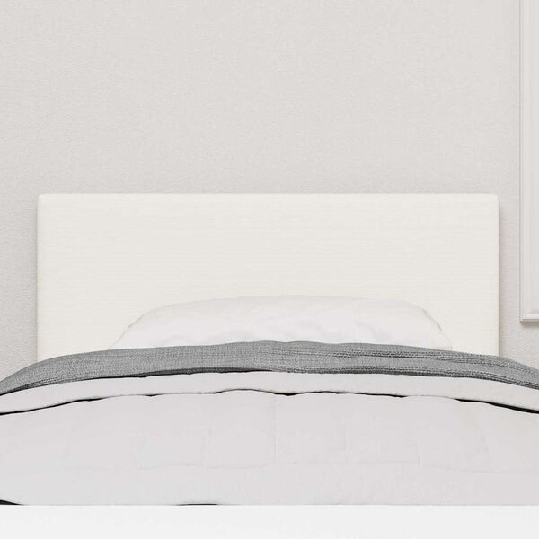 vidaXL Wezgłowie LED Ze LED Lights Kremowy 90 cm Poliester