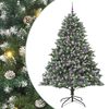 vidaXL Sztuczna choinka Zielony 210 cm PVC, plastik i stal