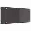 vidaXL Panel kuchenny 2 szt. Ciemnoszary 80 x 40 cm szkło hartowane