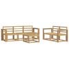vidaXL Zestaw sof na zewnątrz 6 pcs Biały 59 x 59 x 37 cm