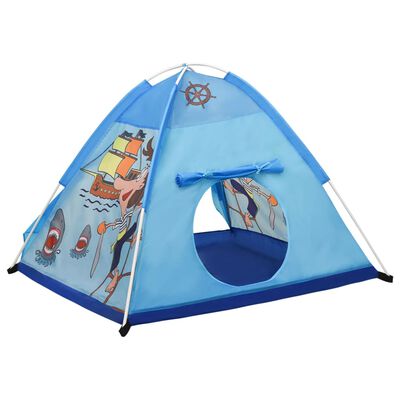 vidaXL Namiot do zabawy dla dzieci, niebieski, 120x120x90 cm