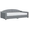 vidaXL Sofa z materacem do spania, jasnoszara, 100x200 cm, tkanina