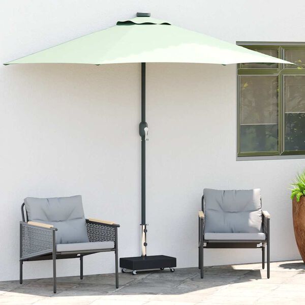 vidaXL Stojak pod parasol, czarny, 45x25x8 cm, granitowy
