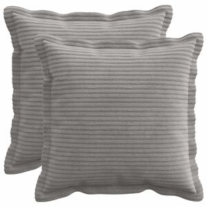 vidaXL Poszewka na poduszkę 2 szt. HOUTEN jasnoszary 30 x 30 cm