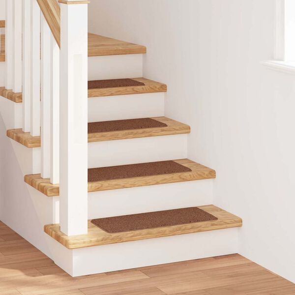 vidaXL Mats antypoślizgowe na schody 15 pcs Ż&oacute;łty 60 x 25 cm PP