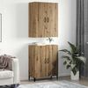 vidaXL Highboard 2 pcs Dąb rzemieślniczy Materiał drewnopochodny