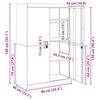 vidaXL Szafka do przechowywania 2 pcs Biały 90 x 40 x 140 cm Stal