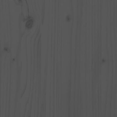 vidaXL Szafka nocna, szara, 40x34x55 cm, lite drewno sosnowe