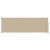 vidaXL Rozkładany boczny markiz Beżowy 300 x 100 cm Poliester