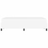 vidaXL Ramka ł&oacute;żka z materacem Biały 120 x 200 cm tkanina