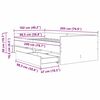 vidaXL Ramka ł&oacute;żka Dąb rzemieślniczy 100 x 200 cm Lite drewno sosnowe