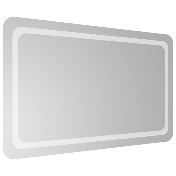 vidaXL Lustro łazienkowe z LED, 60x100 cm