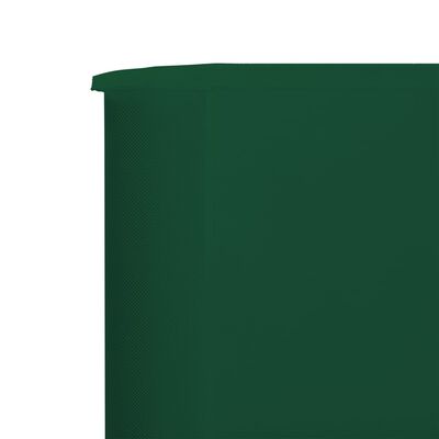 vidaXL Parawan 3-skrzydłowy z tkaniny, 400x160 cm, zielony