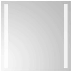 vidaXL Lustro łazienkowe z LED, 40x40 cm