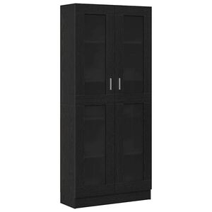 vidaXL Szafka na książki 4 poziomy 82,5 x 30,5 x 185 cm Czarny dąb