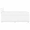vidaXL Ł&oacute;żko kontynentalne z materacem, białe, 120x190 cm, ekosk&oacute;ra