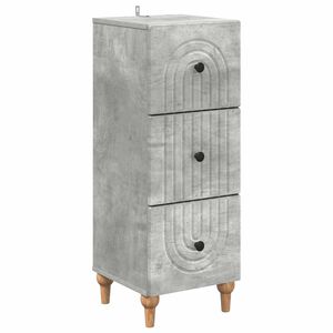 vidaXL Szafka z Szufladami Betonowy szary 33 x 34,5 x 90 cm