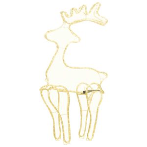 vidaXL Świąteczna dekoracja, renifer z siatki, 306 LED, 60x24x89 cm