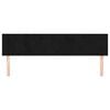vidaXL Zagł&oacute;wki, czarne, 200x5x78/88 cm, aksamit