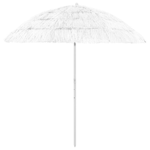 vidaXL Parasol plażowy w hawajskim stylu, biały, 240 cm