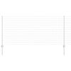 vidaXL Ogrodzenie z słupkiem Srebrny 1 x 10 m Stal