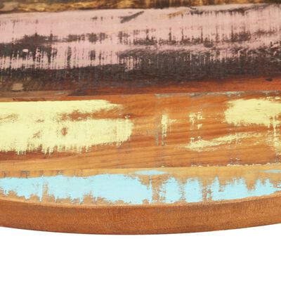 vidaXL Okrągły blat stołu, 40 cm, 25-27 mm, lite drewno z odzysku