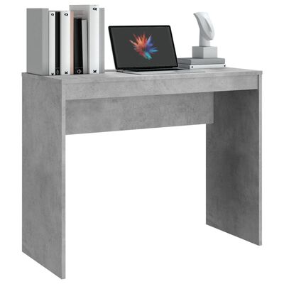 vidaXL Biurko, szarość betonu, 90x40x72 cm, materiał drewnopochodny