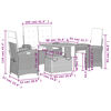 vidaXL 4-cz. zestaw mebli ogrodowych z poduszkami, beżowy, polirattan
