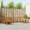 vidaXL Zestaw sof na zewnątrz 9 pcs Naturalny Lite Drewno Akacji