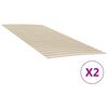 vidaXL Zapasowe listwy do ł&oacute;żka z 48 listwami 2 szt. 100x200 cm