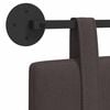 vidaXL Wisząca Głowa Gładki Ciemny brąz 110 x 55 x 5 cm tkanina