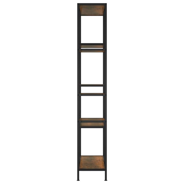 vidaXL Regał na książki, 80x30x180 cm, stal i materiał drewnopochodny