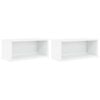 vidaXL Stojak na płyty CD 2 szt. Biały 40 x 17 x 17 cm