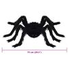 vidaXL Dekoracja Pająka na Halloween 6 pcs Czarny 75 cm