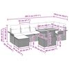 vidaXL Zestaw Sof na Ogr&oacute;d z przechowywaniem 8 pcs Beżowy Polirattan