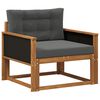 vidaXL Środkowa sofa ogrodowa Lite Drewno Akacji naturalny