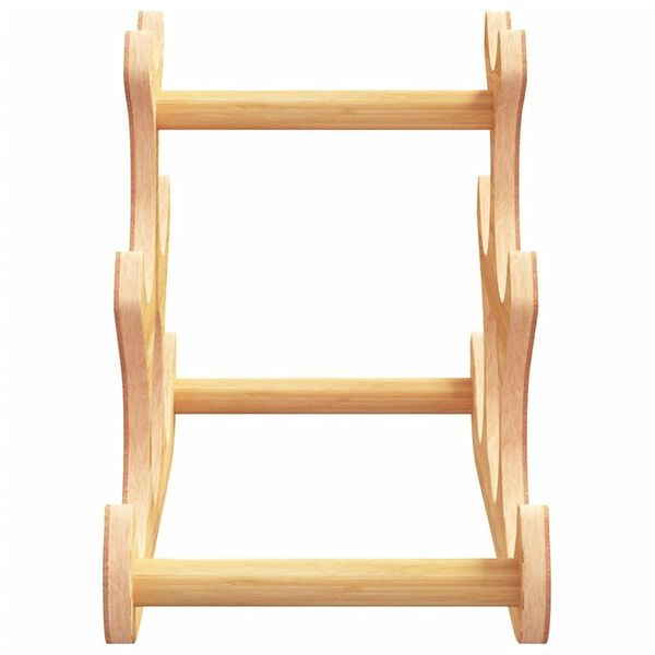 vidaXL Stojak na 6 butelek wina, 35x18x25,5 cm, bambus