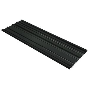 vidaXL Panel dachowy 12 pcs Antracyt 129 x 45 cm Stal galwanizowana