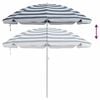 vidaXL Parasol plażowy Niebieski i biały 206 x 206 x 212 cm