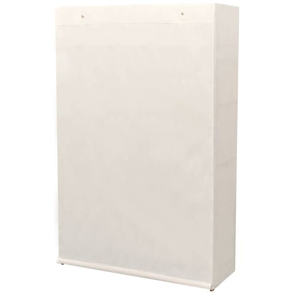 vidaXL Szafa z drewna sosnowego i tkaniny, 110 x 40 x 170 cm