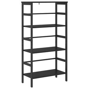 vidaXL P&oacute;łka na książki 3 poziomy 60 x 29,5 x 115 cm Czarny Dąb