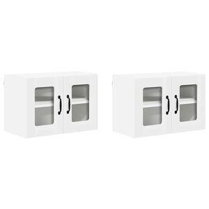 vidaXL Front do zmywarki Lucca 2 pcs Biały 60 x 31 x 40 cm