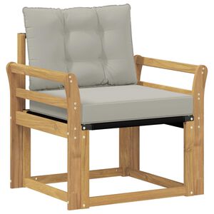 vidaXL Sofa na zewnątrz Drewno akacji i tekstylen Biały