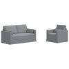 vidaXL Sofa 2 pcs Jasnoszary 158 x 78 x 80 cm tkanina