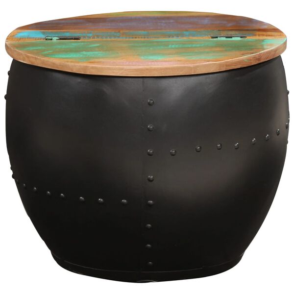 vidaXL Stolik kawowy, 53x43 cm, lite drewno z odzysku