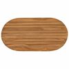 vidaXL Blat stołu 80 x 40 x 3,5 cm Owalny Lite drewno teakowe